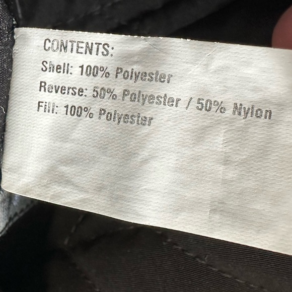 Gallery Petite Quilted Reversible Coat Jacket Black Brown Pockets Petite Medium - Picture 8 of 8